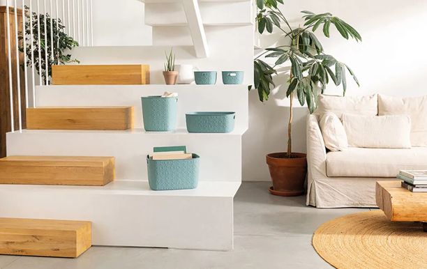 Softex Opbergmand 19L - Blauw - Opbergen