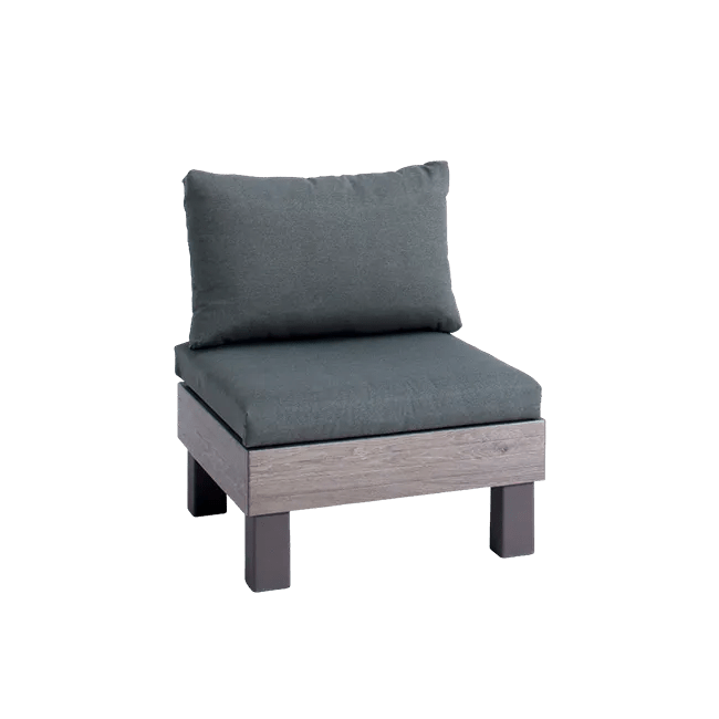 Sillón individual de exterior de 1 plaza Elements - Marrón