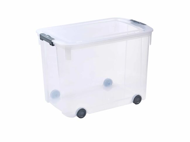 ארגז נע לוג'יק 70 ליטר - שקוף