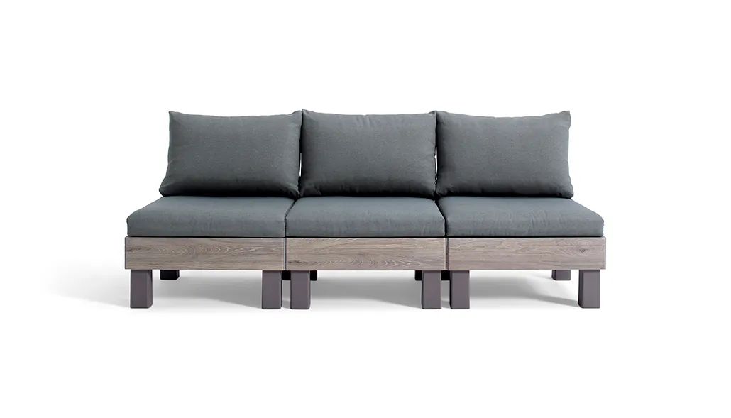 Elements 3-zits Loungebank - Ashwood