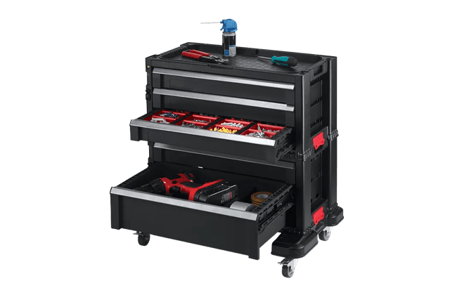 Servante d'atelier 5 tiroirs - Noir