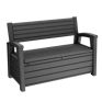 Graphite 60 Gallon Outdoor Storage Bench - Keter US