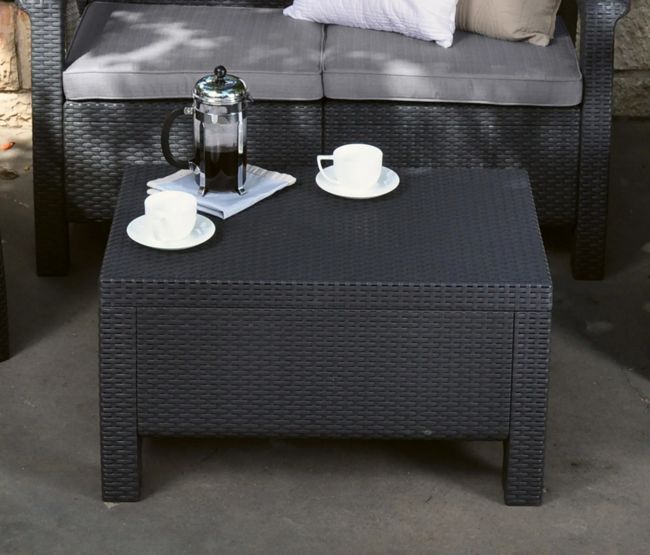 Corfu Outdoor Seating Conversation Set​ Graphite - Keter US