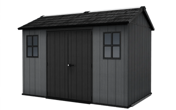 Newton 11x7.5 Storage Shed - Graphite - Large Sheds