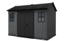 Newton Graphite Large Storage Shed - 11x7.5 Shed - Keter US