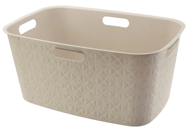 סל כביסה סופטקס 45 ליטר - קרם