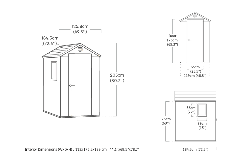 Darwin 4x6 Garden Storage Shed - Keter Canada