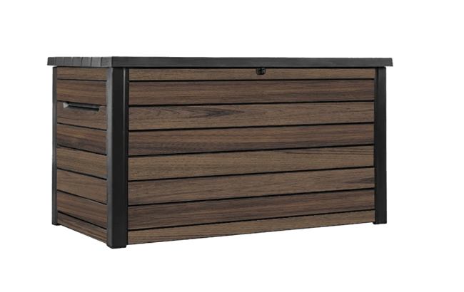 Ontario 870L Storage Box with Divider - Rosewood