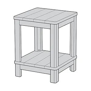 Deluxe White Outdoor Adirondack Side Table - Keter US