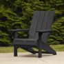 Modern Black Outdoor Adirondack Chair - Keter US