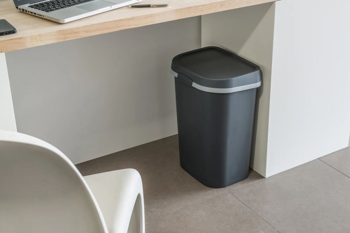 Mistral Flat Afvalbak 25L - Antraciet