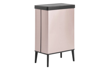 פח ורטו גבוה 54 ליטר - ורוד פנינה - פחי אשפה 50 ליטר