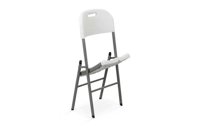 כיסא מתקפל Fold & Go - לבן