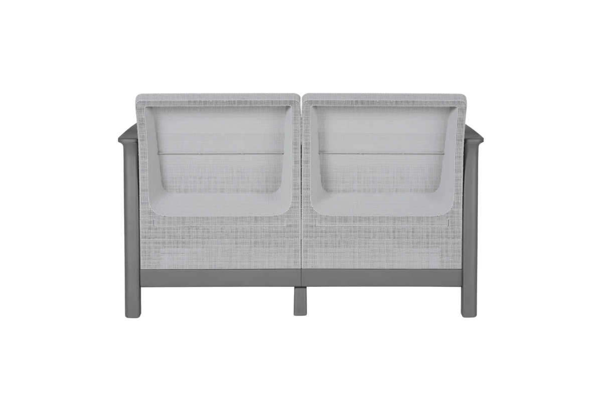 Scandi Linea 2-zits Loungebank  - Lichtgrijs