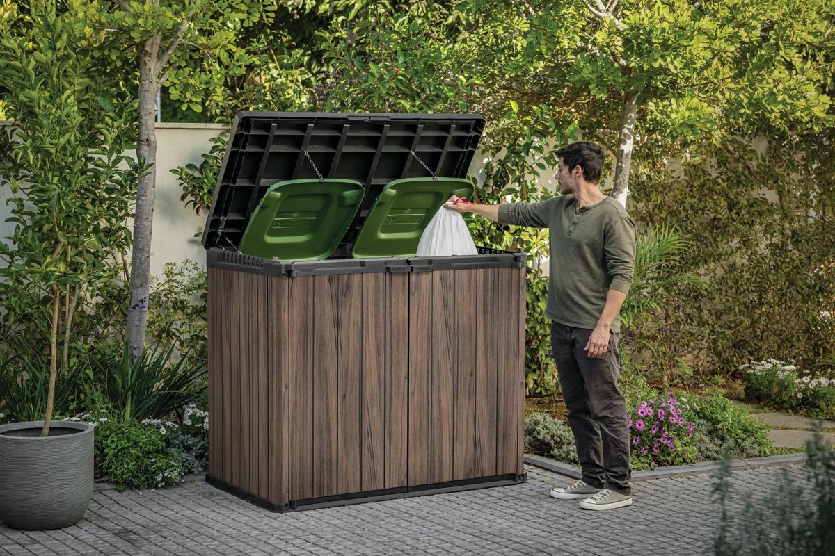 Signature 1150L Horizontal Storage Shed - Rosewood