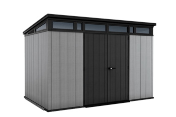 Artisan Shed 2.0 11x7 - Dunkelgrau - Grosse Gartenhäuser