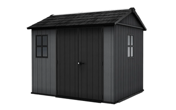 Newton Plus Shed 9x7.5ft - Grey - Large Sheds