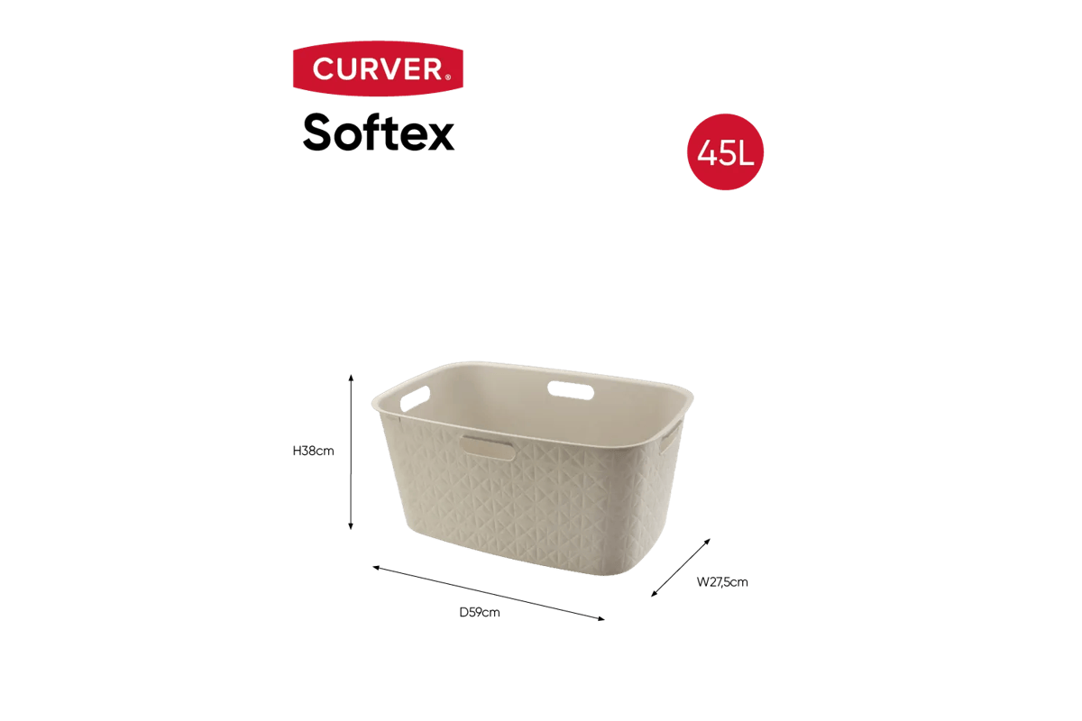 Softex Wasmand 45L - Beige