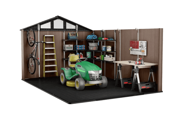 Abri de jardin Stronghold 1015 - 12,5 m2 - Marron Aspect Bois