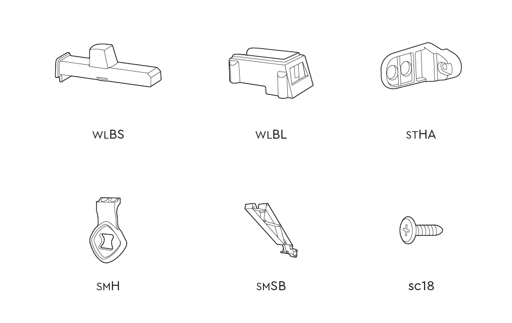 Store It Out Midi without pistons - Small Parts Set - Graphite