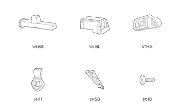 Store It Out Midi without pistons - Small Parts Set - Graphite - Store It Out Collection