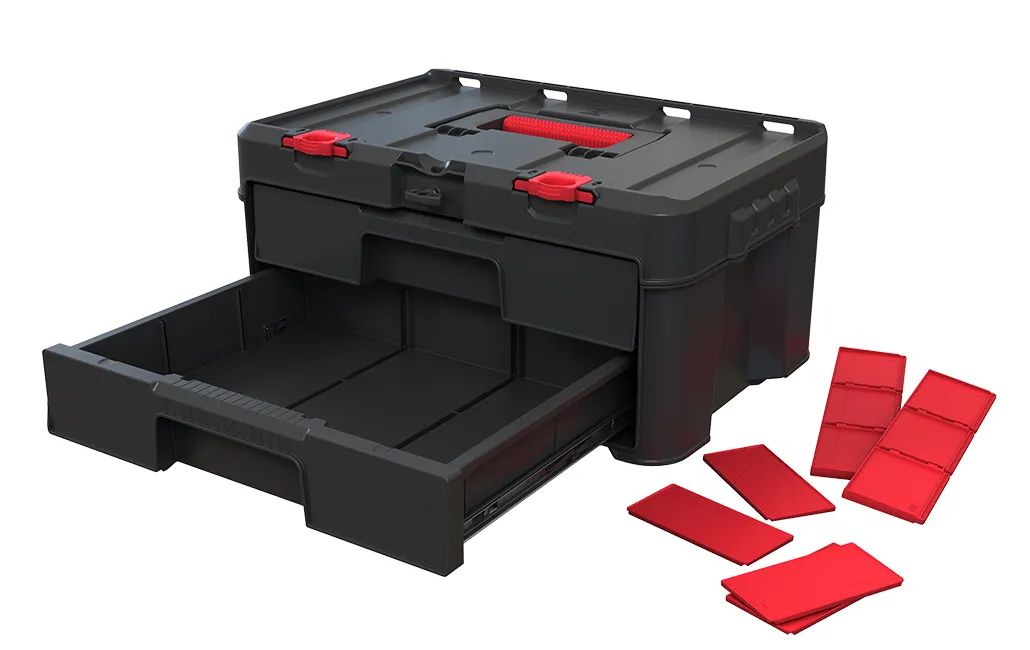 Stack & Roll 2.0 Tool Storage System Black - Keter US