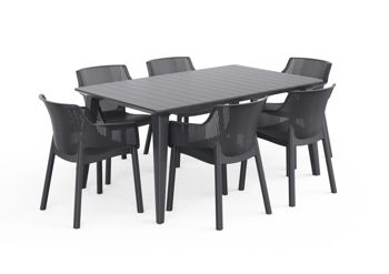 Salon de jardin Lima 6 personnes - Mobilier de jardin