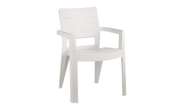Pack de 4 sillas de exterior Ibiza - Blanco - Sillas de exterior