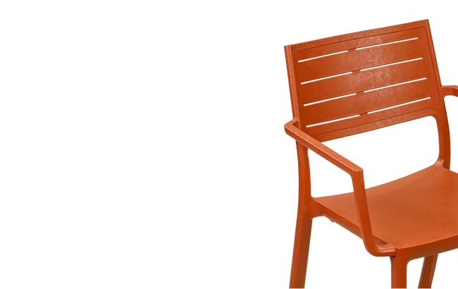 כיסא מטליין - טרקוטה