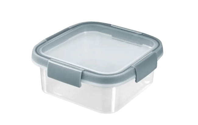 קופסא לאחסון מזון סמרט פרש 0.9 מרובעת - אפור