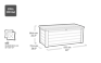 150 Gallon Outdoor Storage Box Westwood Beige - Keter US