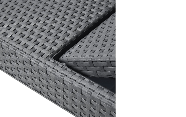 מיטת שיזוף ג'איפור - אפור כהה