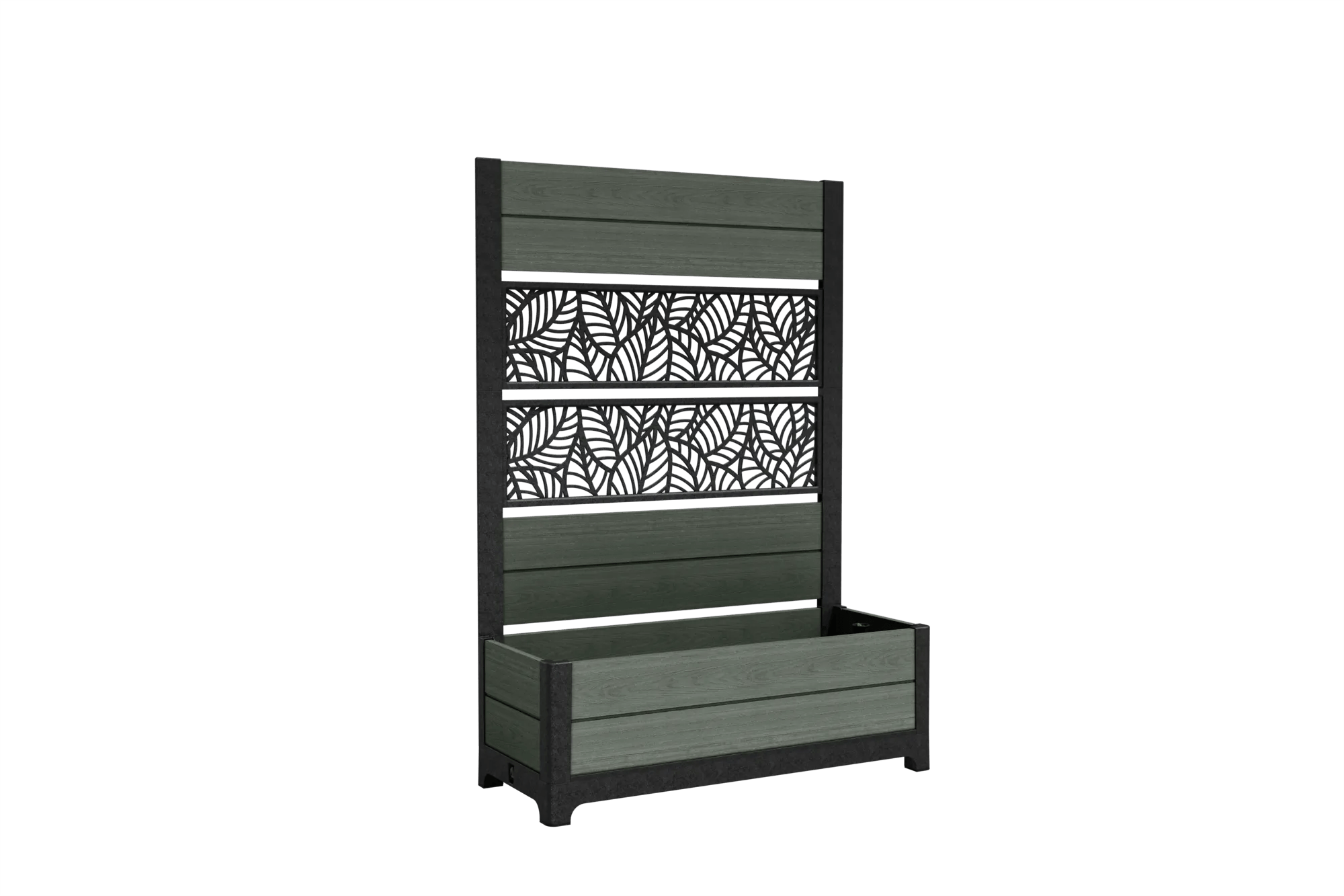 Tulip Leaf Screen Planter - Green