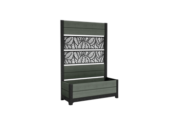 Tulip Leaf Screen Planter - Green - Planters