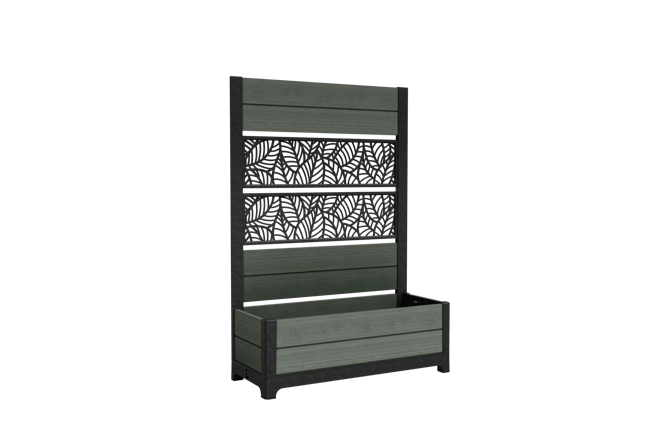 Tulip Leaf Screen Planter - Green