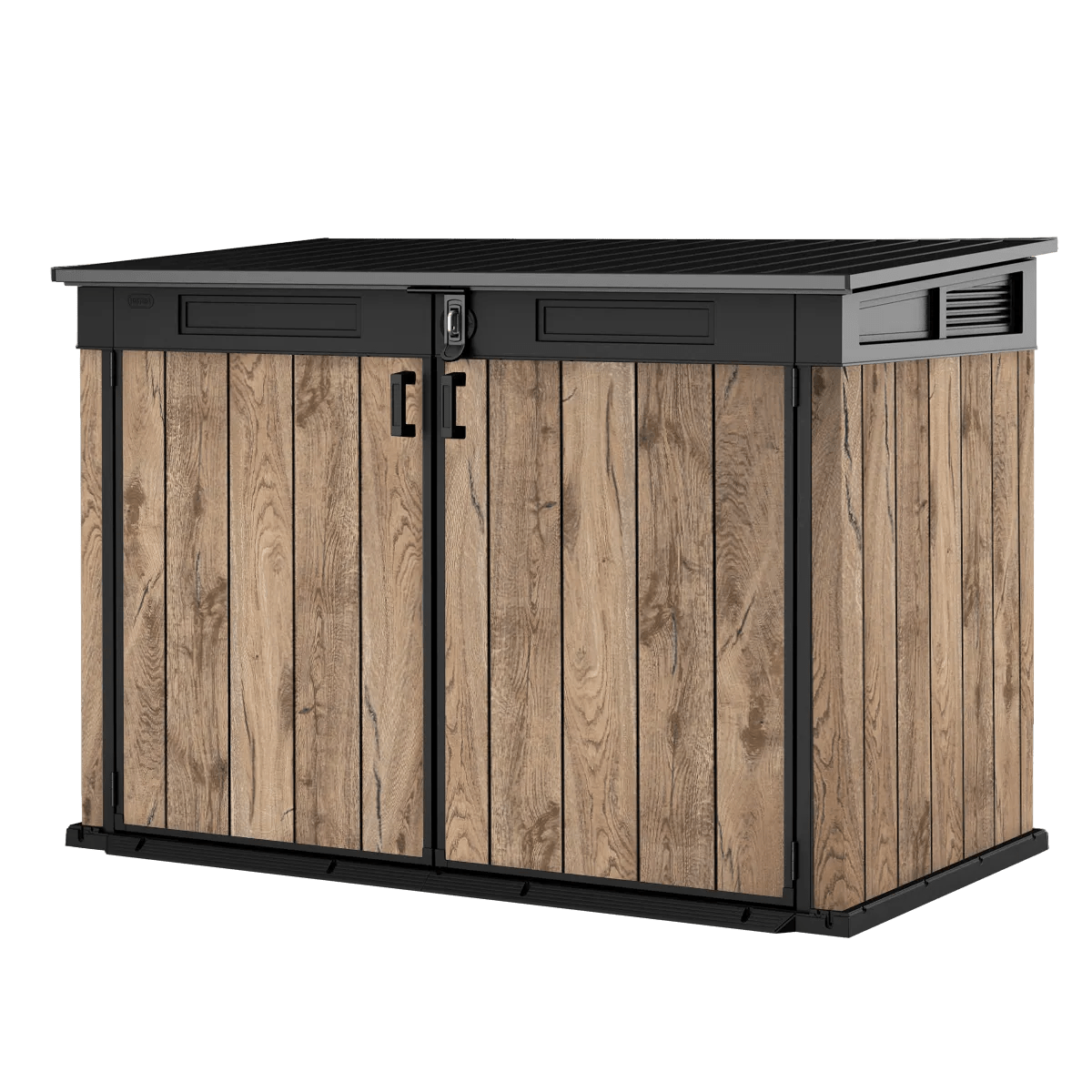 Coffre de jardin Signature effet bois 2020L - Marron aspect Douglas