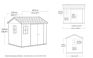 Apex 7.5x9 Storage Shed - חום אגוז