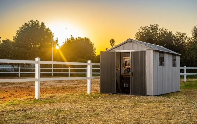 Oakland Grey Large Storage Shed - 7.5x13 Shed - Keter US