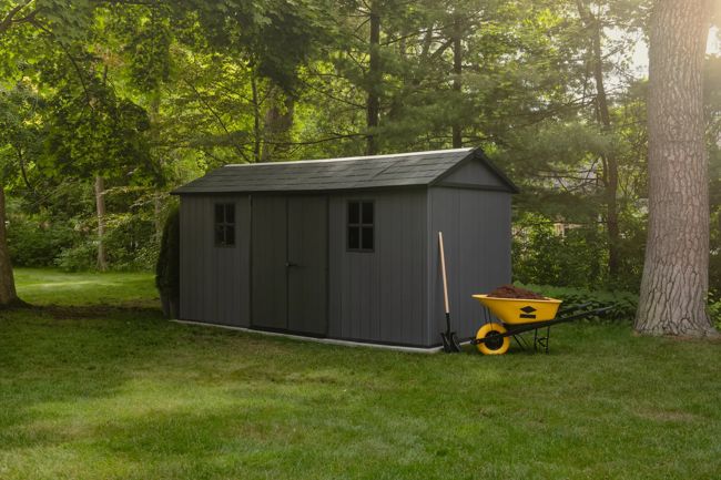 Newton Plus 7515 Tuinhuis - 230x476x246cm - Grijs