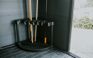 Black Corner Tool Rack for Sheds & Garage - Keter US