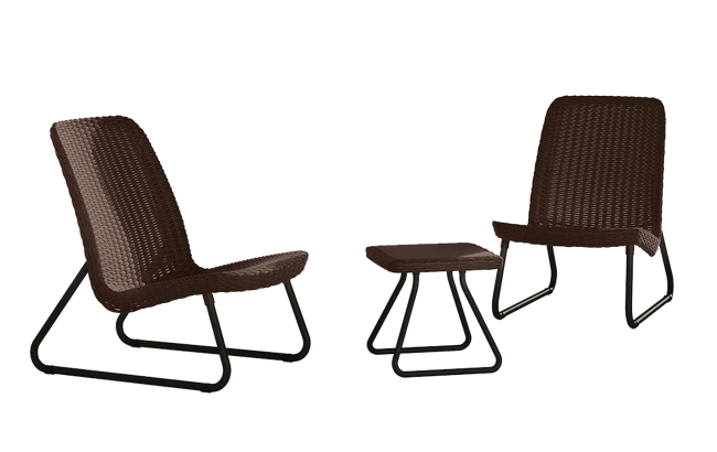 Conjunto de exterior de 2 plazas Rio - Marrón