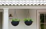 Graphite Hanging Sphere Planter & Flower Basket (Set of 2) - Keter US