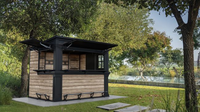 Signature Outdoor Garden Bar - Rosewood