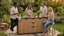 Outdoor Kitchen with Sink Venetian Brown - Keter US