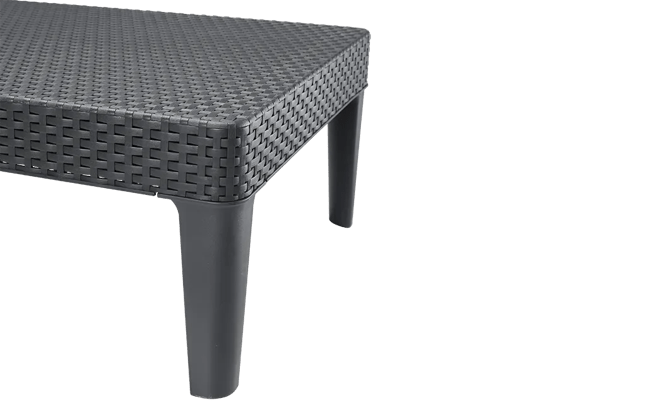 מיטת שיזוף ג'איפור - אפור כהה