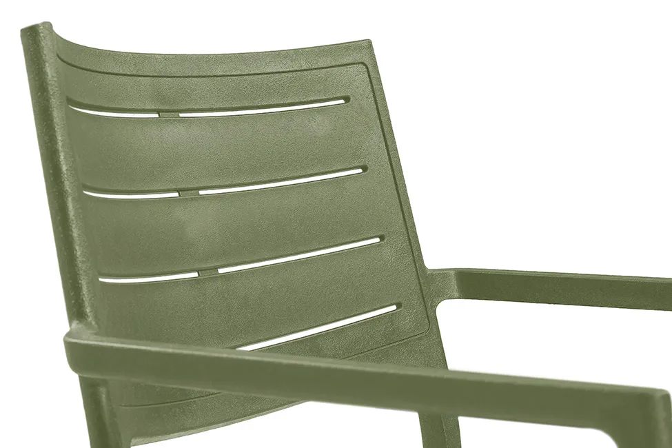 Metaline Chair, Set of 4 - Olive Green