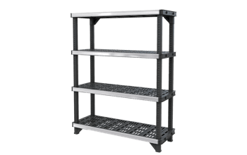 Estantería de resina y metal Fused - 720 kg. - Negro - Estanterías de resina