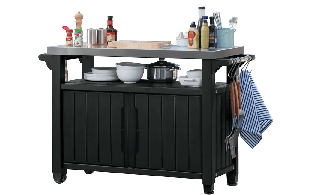 Unity XL Barbecue Tafel -134x52x90cm - Antraciet