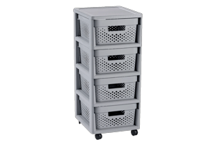 Infinity Dots Ladesysteem 4x11L - Grijs - Opbergen
