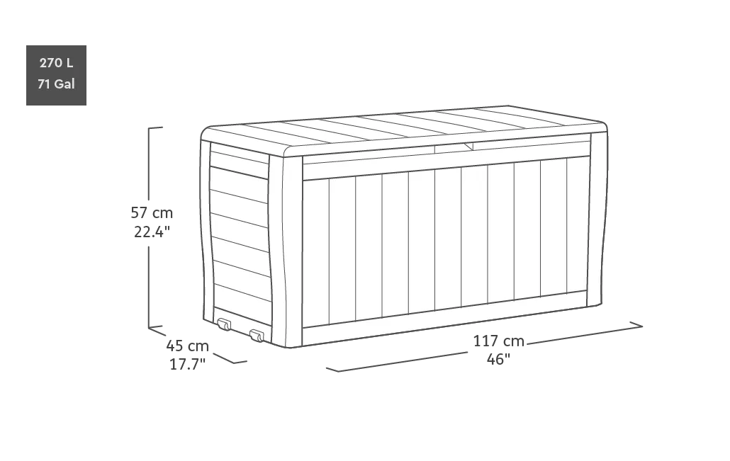 Marvel Plus 270L Storage Box